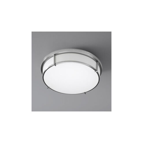iO 2 Light 17 inch Satin Nickel Flush Mount Ceiling Light
