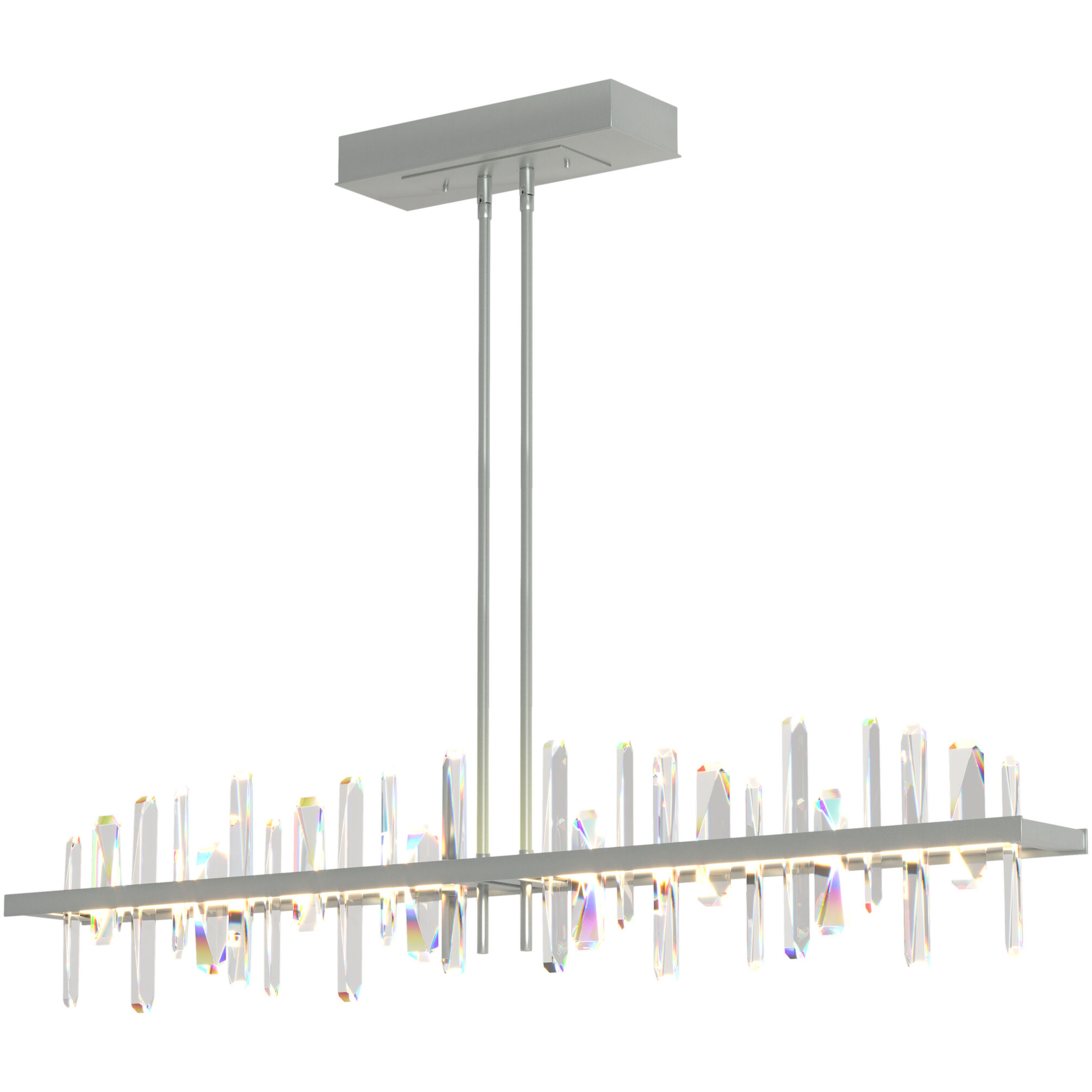 Solitude LED 51.9 inch Vintage Platinum Pendant Ceiling Light, Large