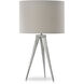 Leo 24.75 inch 40 watt Chrome Table Lamp Portable Light