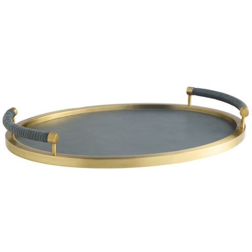 Tallulah 20 X 2.5 inch Antique Brass Tray