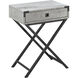 Seneca 24 X 18 inch Grey and Black Accent End Table or Night Stand