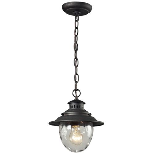 Searsport 8 inch 100.00 watt Weathered Charcoal Outdoor Pendant