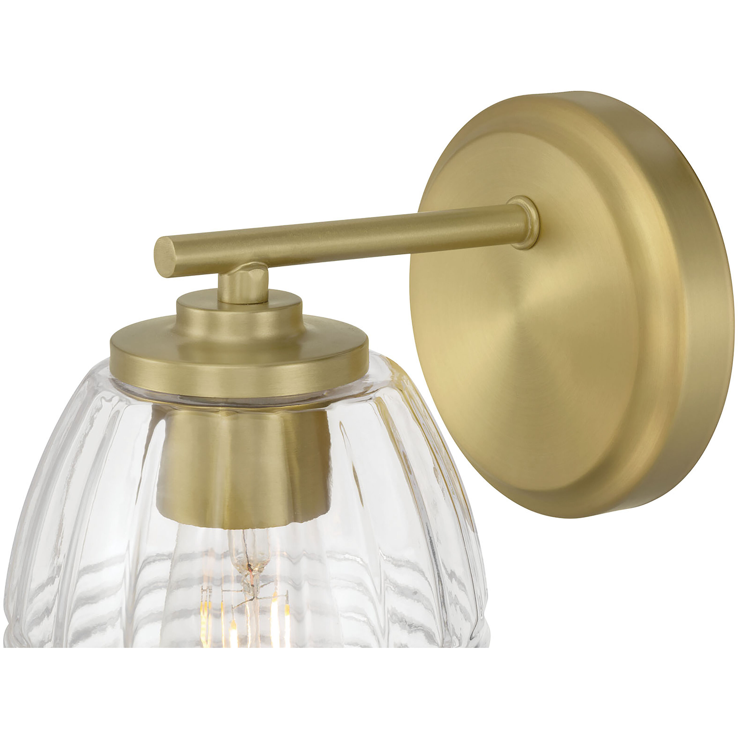 Miravelle 1 Light 5.25 inch Vintage Brass Wall Sconce Wall Light