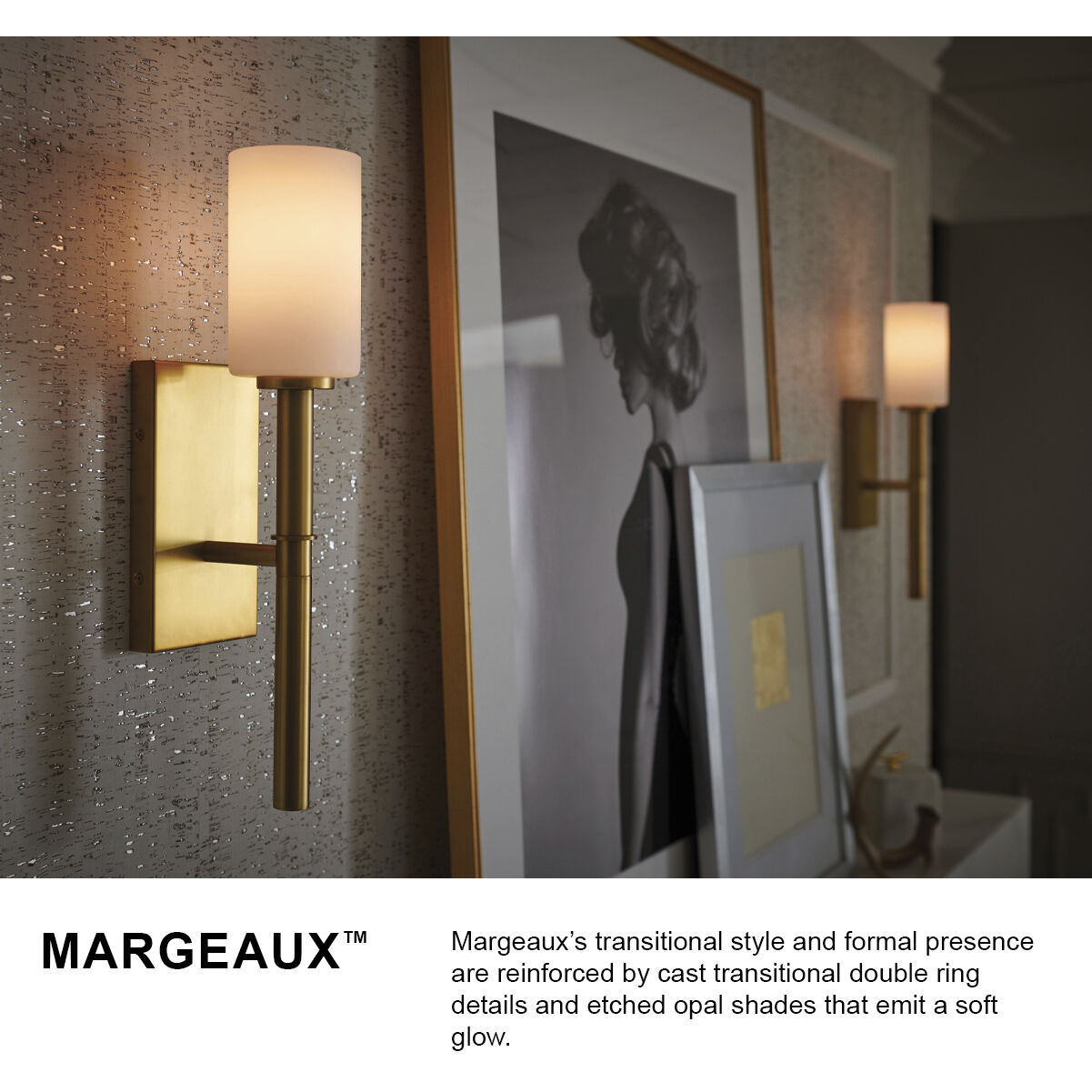 Margeaux 1 Light 4.5 inch Vintage Brass Indoor Wall Sconce Wall Light