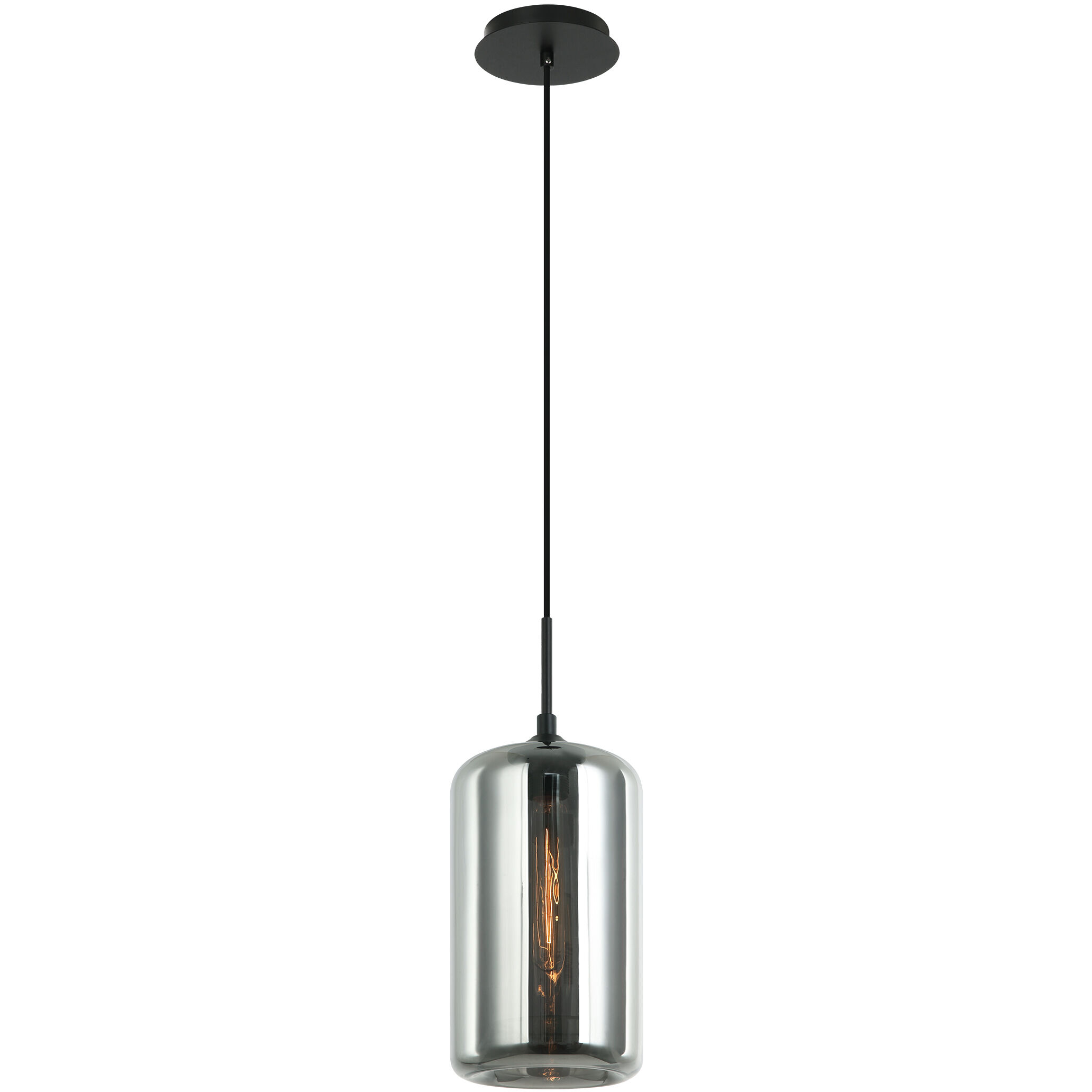 Irresistible Organic Charm 1 Light 7.13 inch Smoke Pendant Ceiling Light