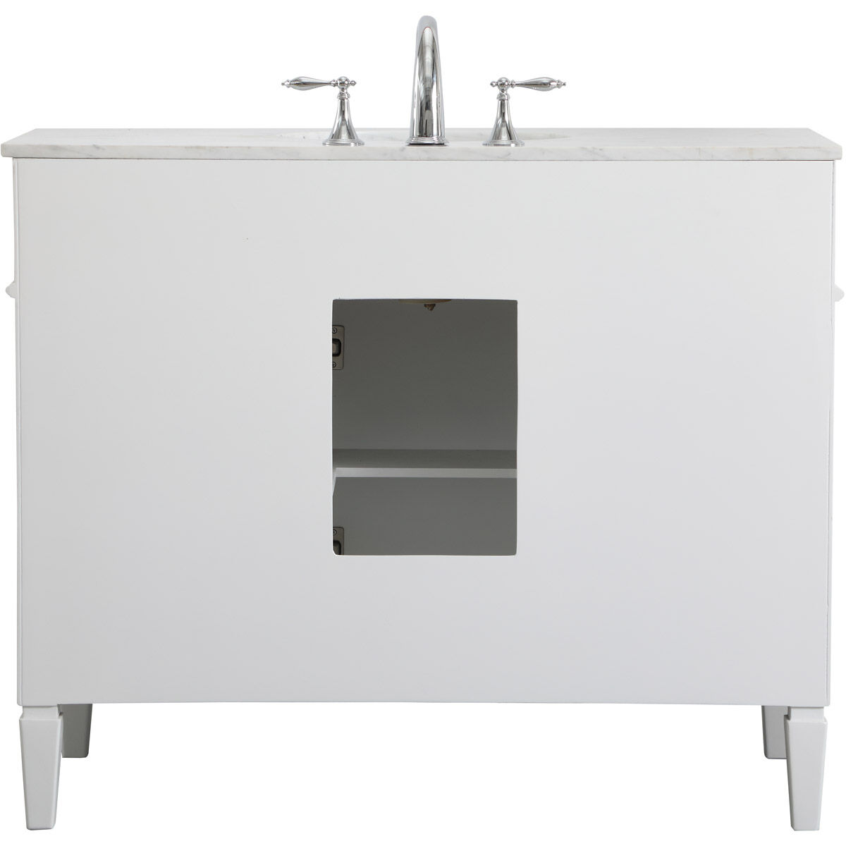 Park Avenue 42 X 22 X 35 inch White Vanity Sink Set