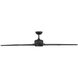 Roboto XL 70 inch Matte Black Downrod Ceiling Fan in 3000K