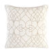 Dotted Pirouette 18 X 18 inch Cream and Taupe Throw Pillow