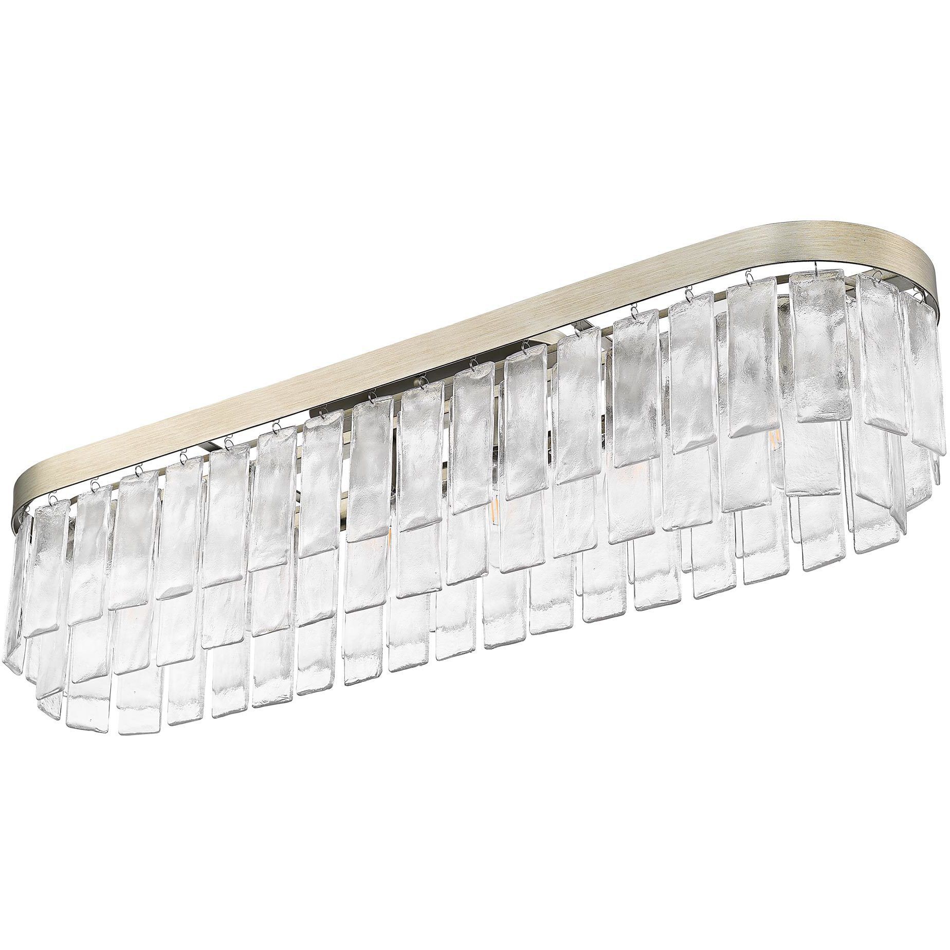 Ciara 6 Light 42 inch White Gold Flush Mount Ceiling Light