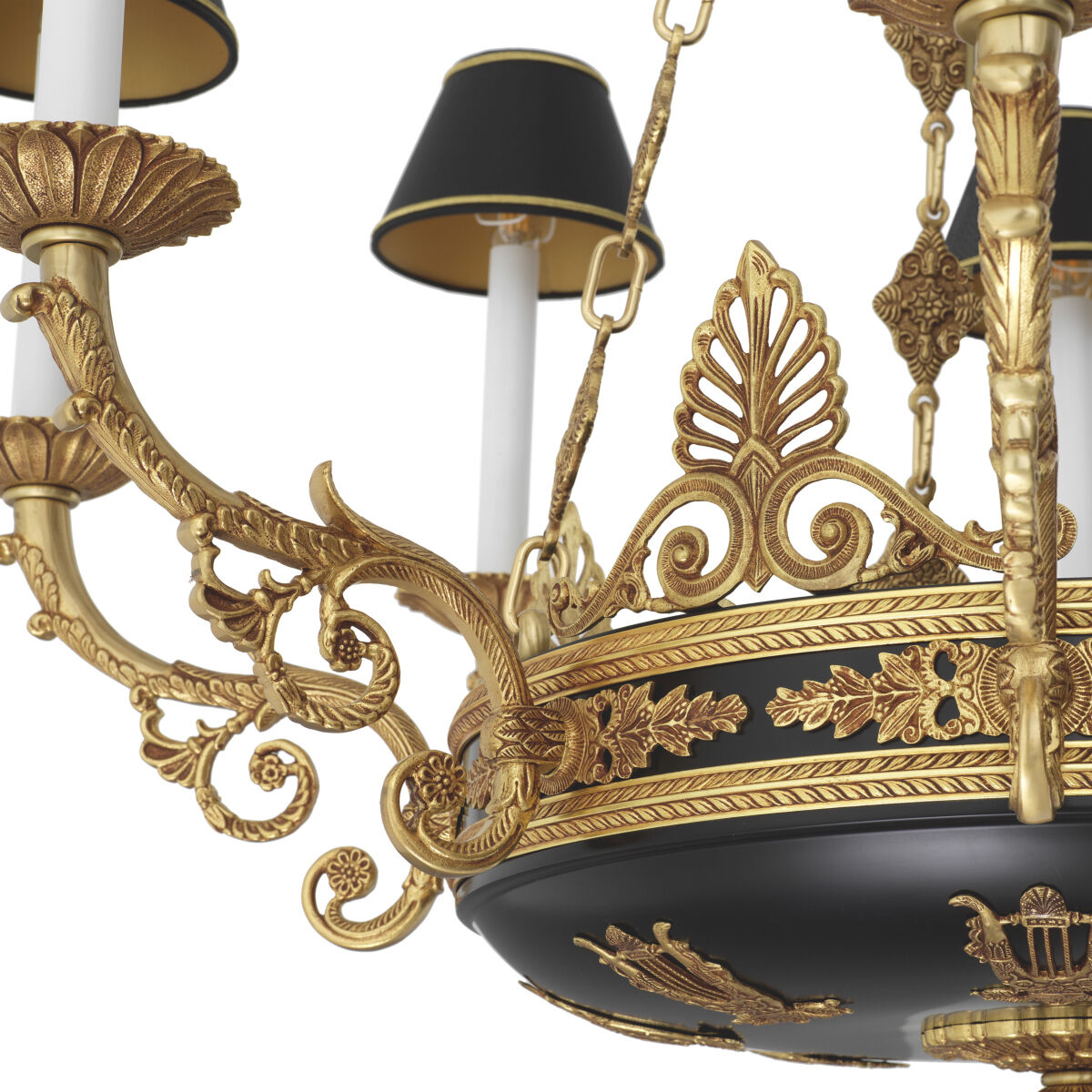 Palais 8 Light 38.19 inch Antique Gold Chandelier Ceiling Light