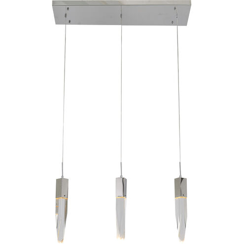 Canada 3 Light 78 inch Chrome Island Lighting Ceiling Light