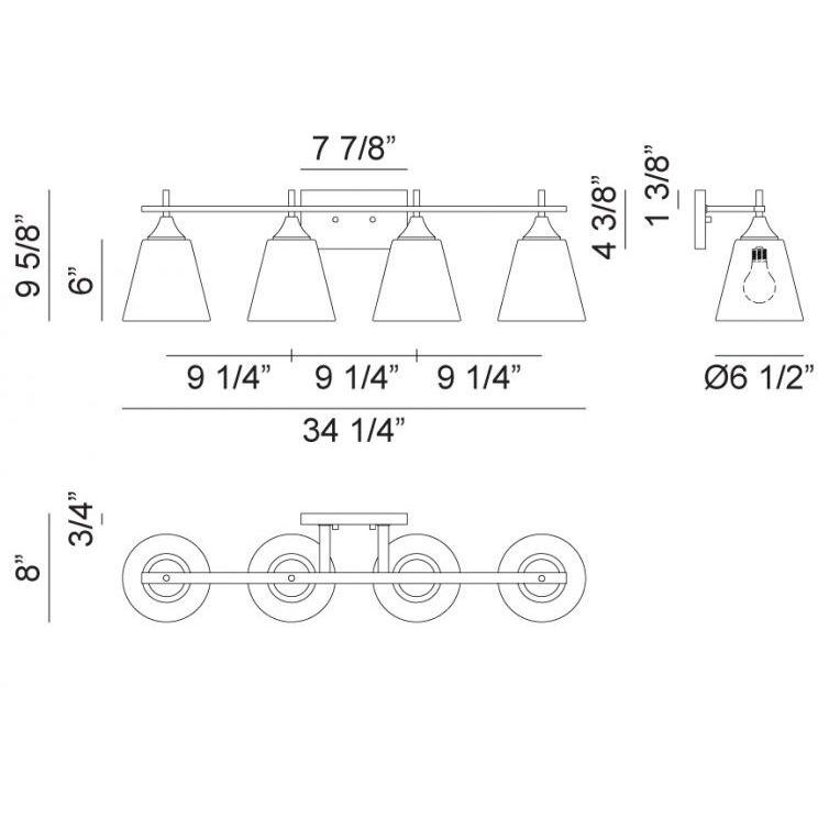 Hollis Wall Sconce Wall Light in Black