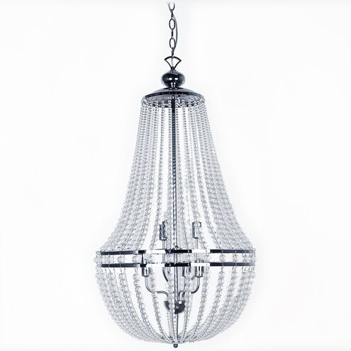 Dawson 6 Light 20 inch Polished Chrome with Clear Chandelier Ceiling Light