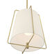 Vellinor 1 Light 13 inch Vintage Brass Pendant Ceiling Light