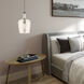 Art Glass 1 Light 9 inch English Bronze Mini Pendant Ceiling Light