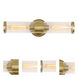 Hamilton 2 Light 5 inch Satin Brass Bathroom Wall Sconce Wall Light