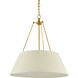 Lytham 1 Light 24.25 inch Antique Gold Leaf/White Pendant Ceiling Light