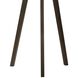 Tripod 58 inch 60.00 watt Pecan and Brushed Nickel Floor Lamp Portable Light