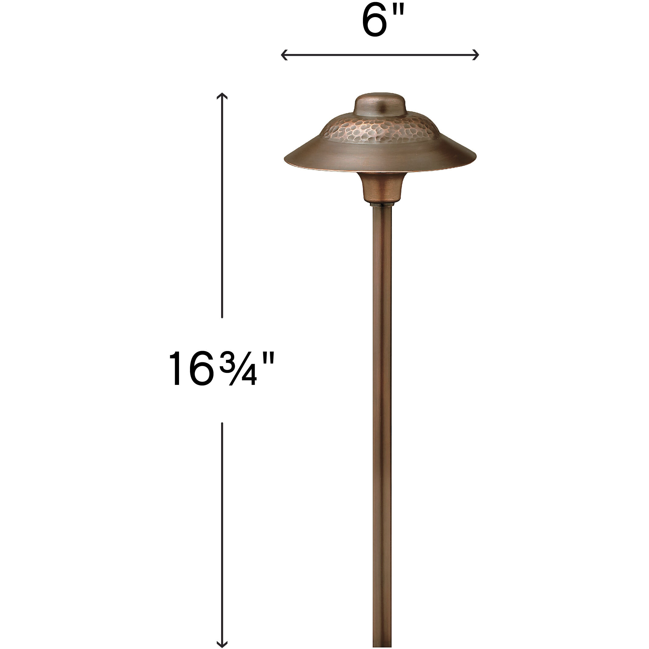 Essence Hammered 12v 1.50 watt Olde Copper Landscape Path Light