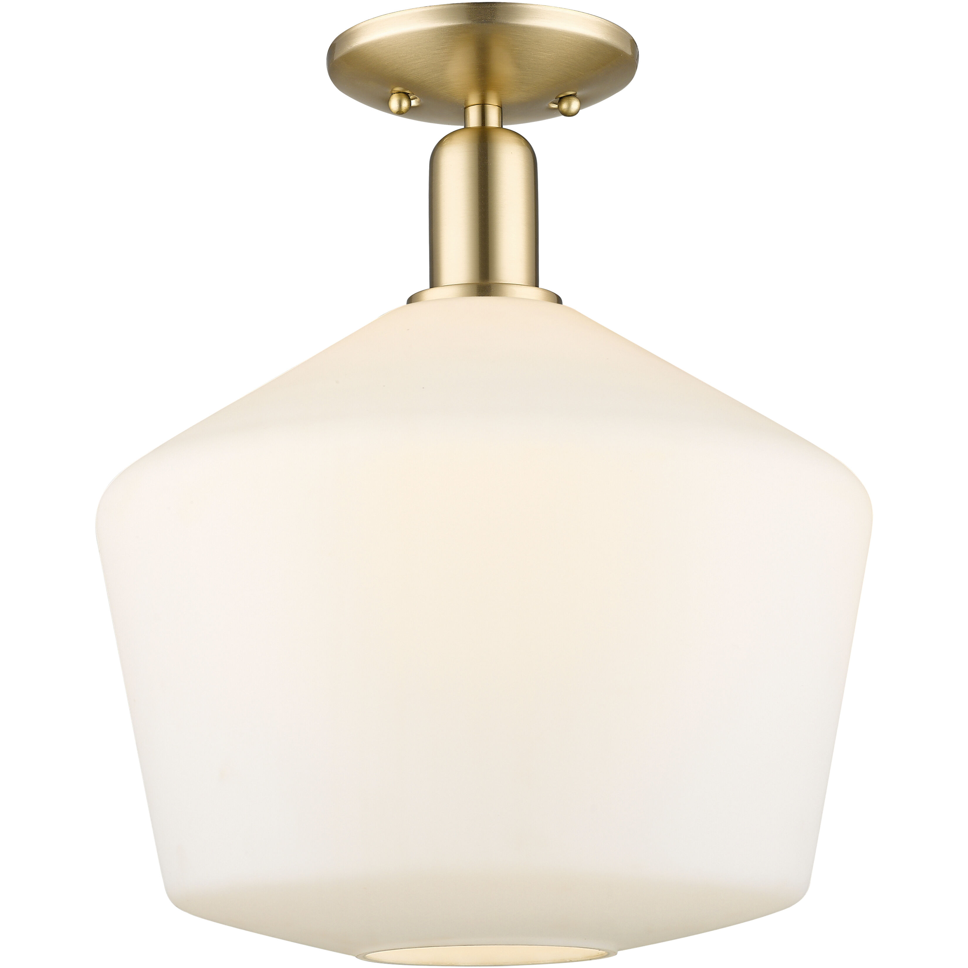 Arcadia Cindyrella 1 Light 12 inch Champagne Bronze Semi-Flush Mount Ceiling Light