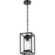 Willington 1 Light 7 inch Black Outdoor Pendant