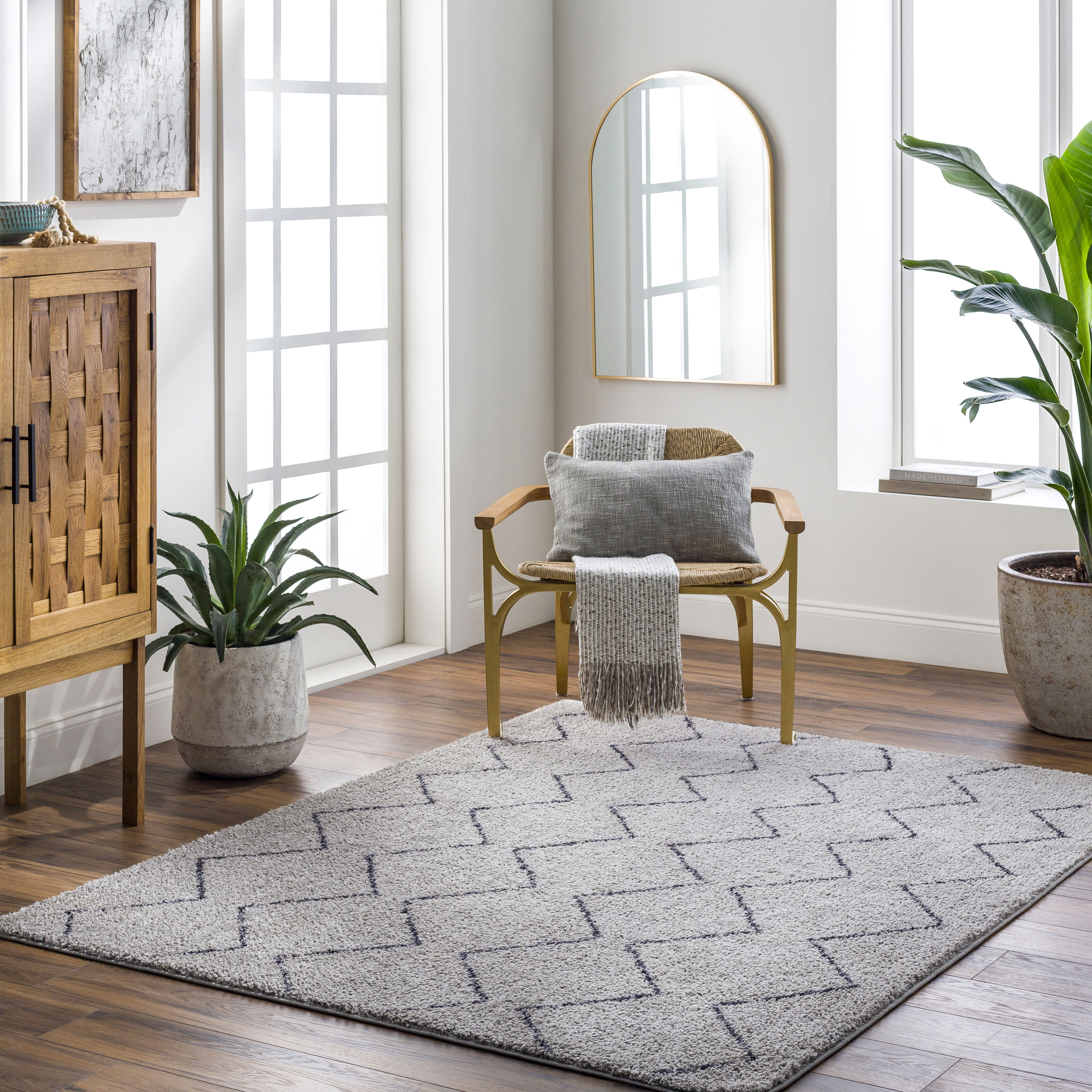 Lykke 84 X 63 inch Sage Rug, Rectangle