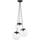 Auresa 3 Light 12 inch Coal Cluster Pendant Ceiling Light