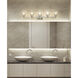 Analia 5 Light 45.75 inch Brushed Nickel Vanity Wall Light