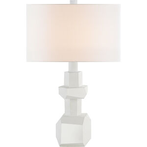 Suzanne Kasler Vienne 26.75 inch 100 watt Plaster White Table Lamp Portable Light, Medium