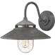 Atwell Outdoor Wall Mount Lantern in Aged Zinc, Small
