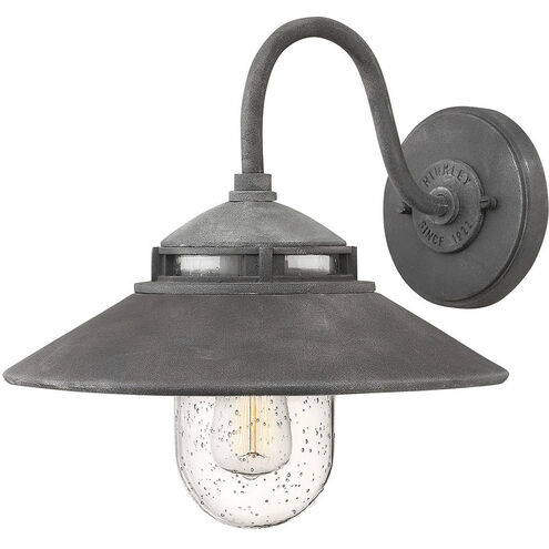 Atwell Outdoor Wall Mount Lantern in Aged Zinc, Small