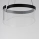 Sonata LED 13 inch Black Suspension Pendant Ceiling Light
