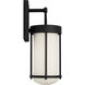 Richard June Otis 1 Light 15 inch Textured Black Outdoor Wall Light in LED