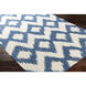 Frontier 132 X 96 inch Navy/Cream Handmade Rug, Wool