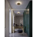 Eris LED 10 inch Light Antique Brass Flush Mount Ceiling Light