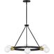 Orla LED 24 inch Black Chandelier Ceiling Light