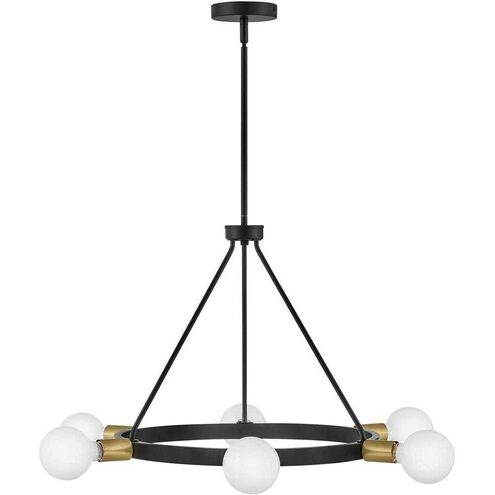 Orla LED 24 inch Black Chandelier Ceiling Light
