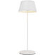 Dario 14.75 inch 3 watt White Table Lamp Portable Light