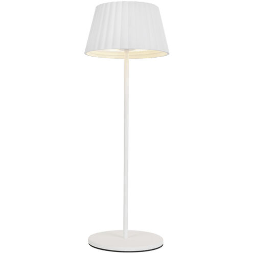 Dario 14.75 inch 3 watt White Table Lamp Portable Light
