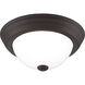 Erwin 1 Light 11 inch Old Bronze Flush Mount Ceiling Light