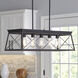 Briarwood 5 Light 38 inch Textured Black Linear Chandelier Ceiling Light