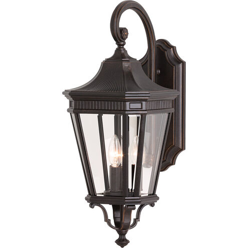 Cotswold Lane 3 Light 23.75 inch Grecian Bronze Outdoor Wall Lantern, Medium