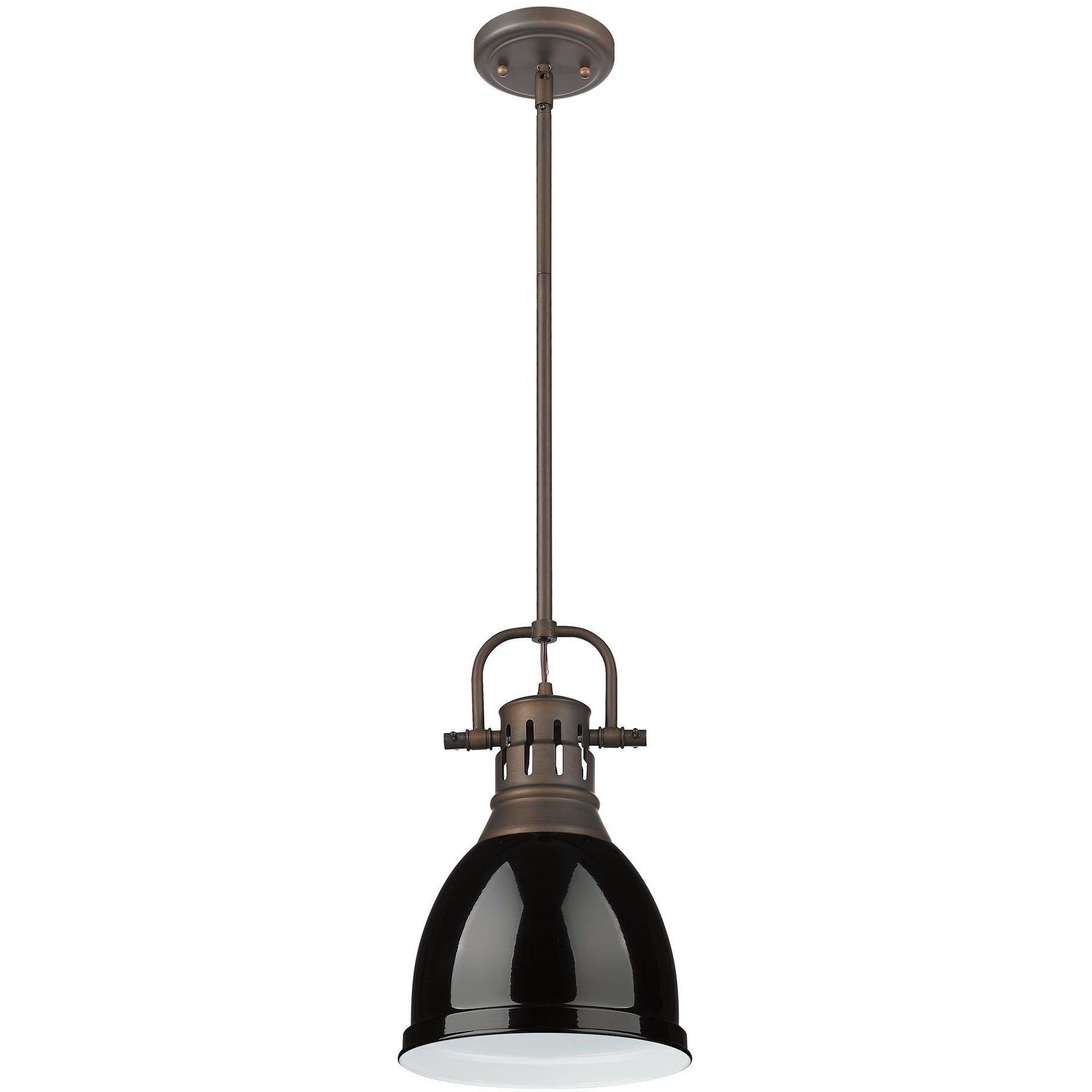Yep Duncan 1 Light 8.88 inch Rubbed Bronze Pendant Ceiling Light in Black