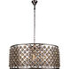 Madison 10 Light 44 inch Polished Nickel Pendant Ceiling Light in Clear, Faceted Royal Cut, Urban Classic