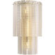 Imperial 3 Light 13.39 inch Brushed Brass and Clear Glass Wall Lamp Wall Light
