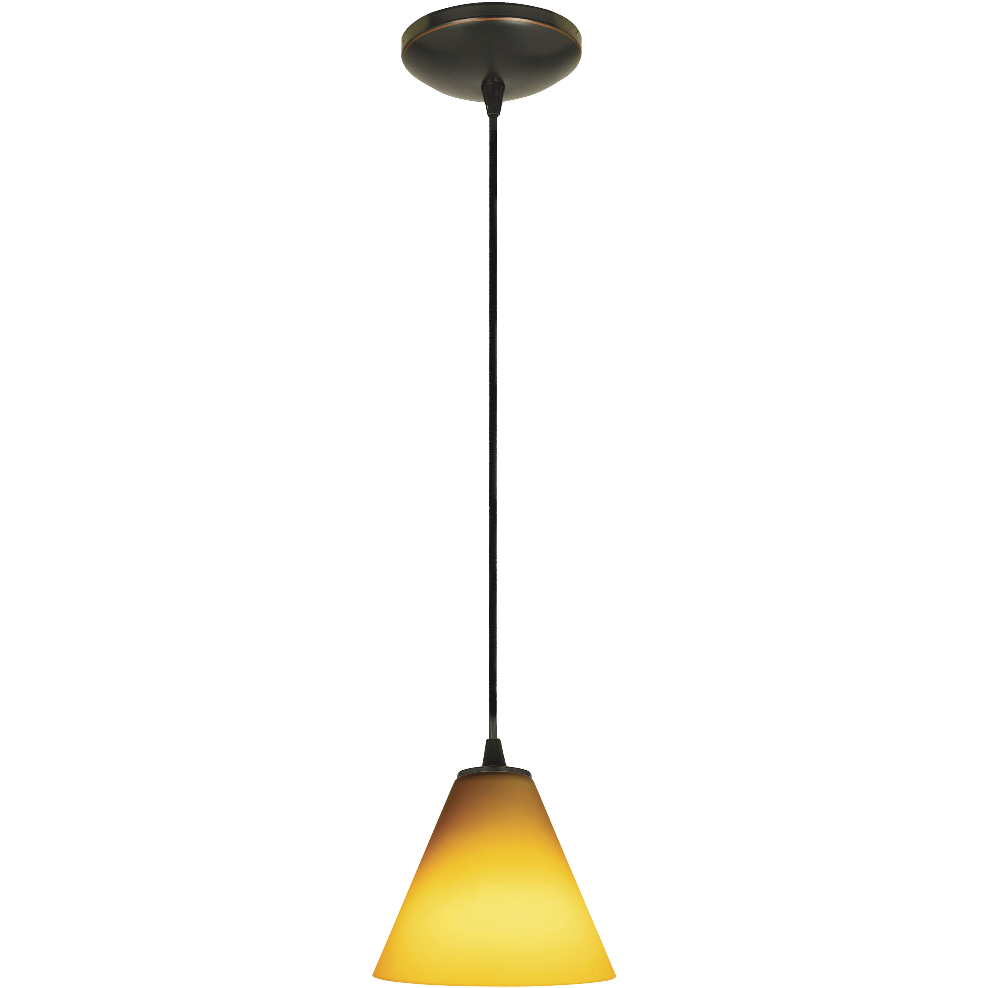 Martini 1 Light 7.25 inch Oil Rubbed Bronze Pendant Ceiling Light in Amber