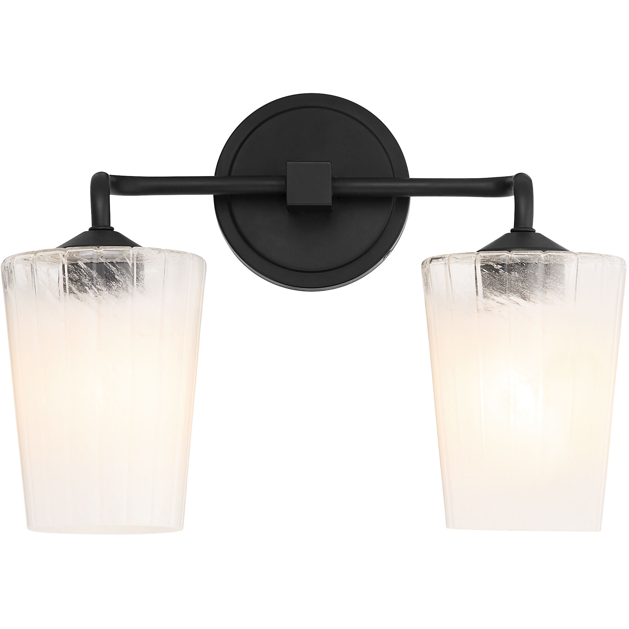 Providence 2 Light 15 inch Matte Black Vanity Light Wall Light