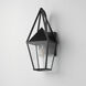 Bavaria 1 Light 18 inch Black Outdoor Wall Mount