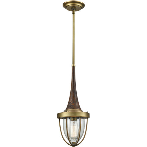 Sturgis 1 Light 7 inch Brushed Antique Brass Mini Pendant Ceiling Light