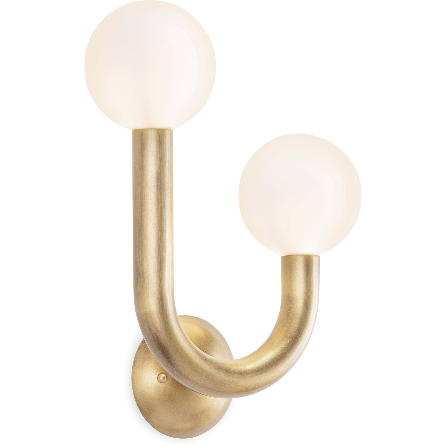 Happy LED 11.25 inch Natural Brass Wall Sconce Wall Light, Right Side